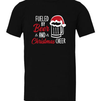 Fueled By Beer & Christmas Cheer - Adult Unisex Tee